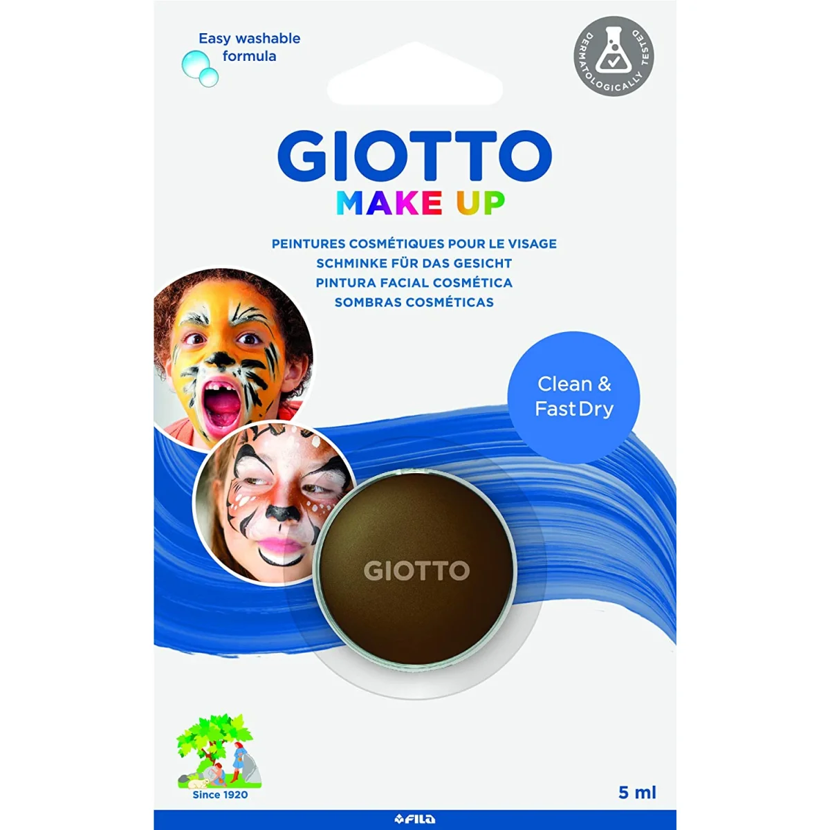 Maquillatge pastilla 5ml marró Giotto Make up