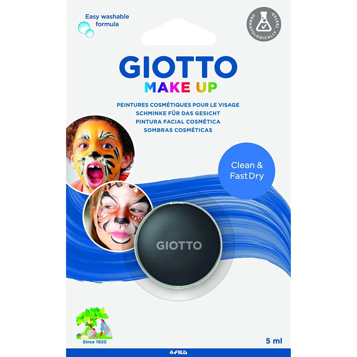 Maquillatge pastilla 5ml negre Giotto Make up
