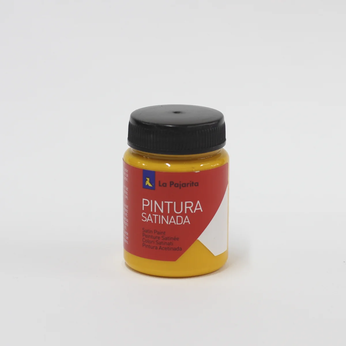 Pintura satinada groc mitg 75ml La Pajarita