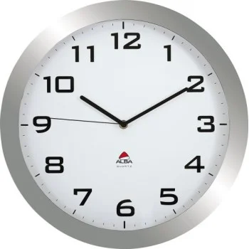 Rellotge de pared 38cm plata Alba ALHORISSIMO GS