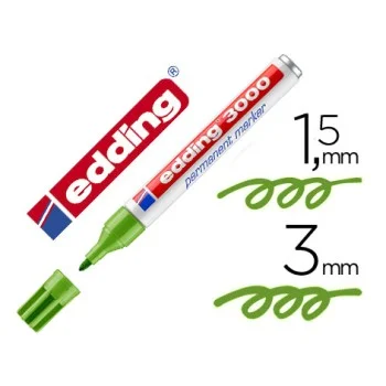 Retolador permanent verd clar Edding 3000