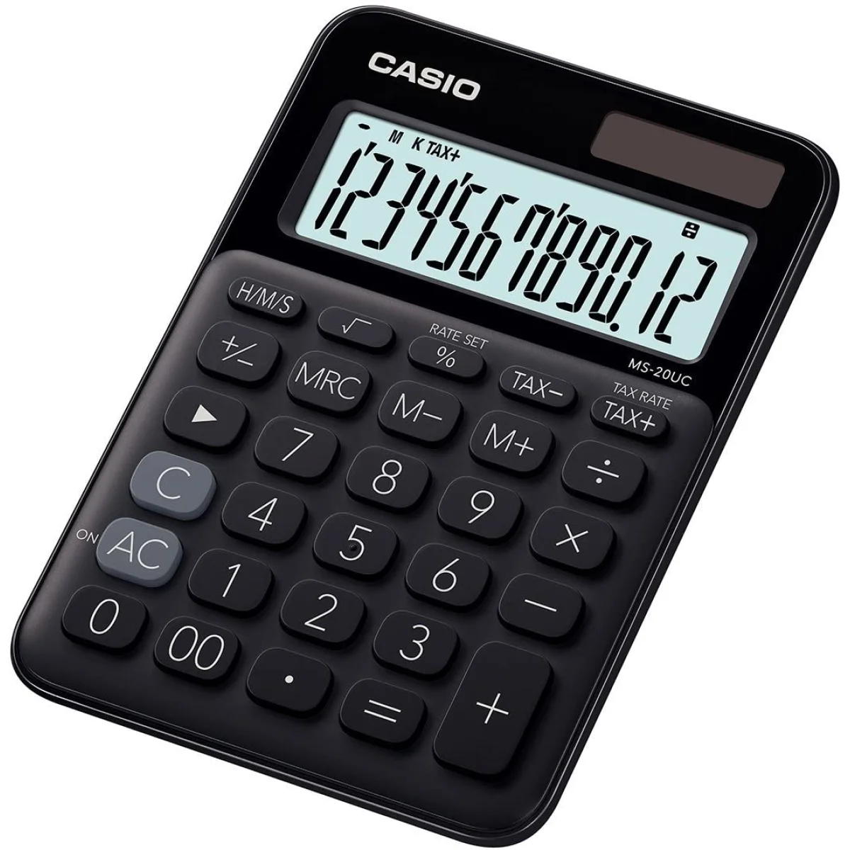 Calculadora 12 digits Casio MS-20UC-BU negra 247855