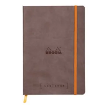 Llibreta encolada marró 120 fulls A5 5x5 Rhodia Goalbook