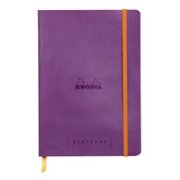 Llibreta encolada violeta 120 fulls A5 5x5 Rhodia Goalbook