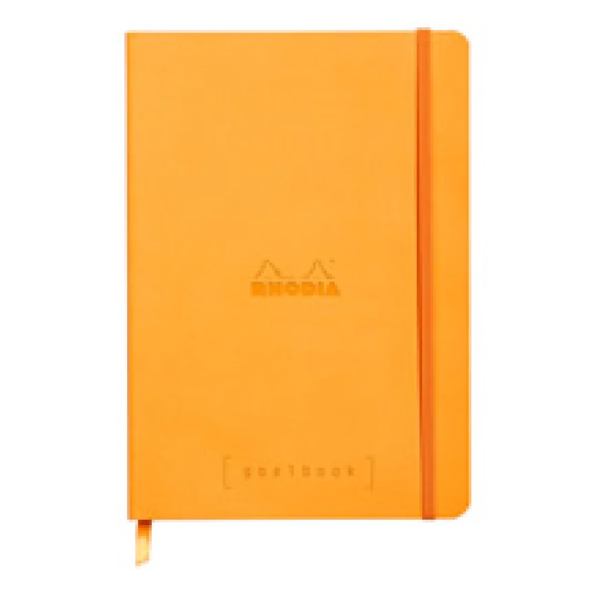 Llibreta encolada taronja 120 fulls A5 5x5 Rhodia Goalbook