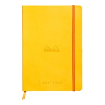 Llibreta encolada groc 120 fulls A5 punts Rhodia Goalbook