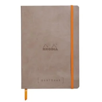 Llibreta encolada taupe 120 fulls A5 punts Rhodia Goalbook