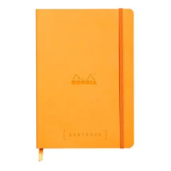 Llibreta encolada taronja 120 fulls A5 punts Rhodia Goalbook