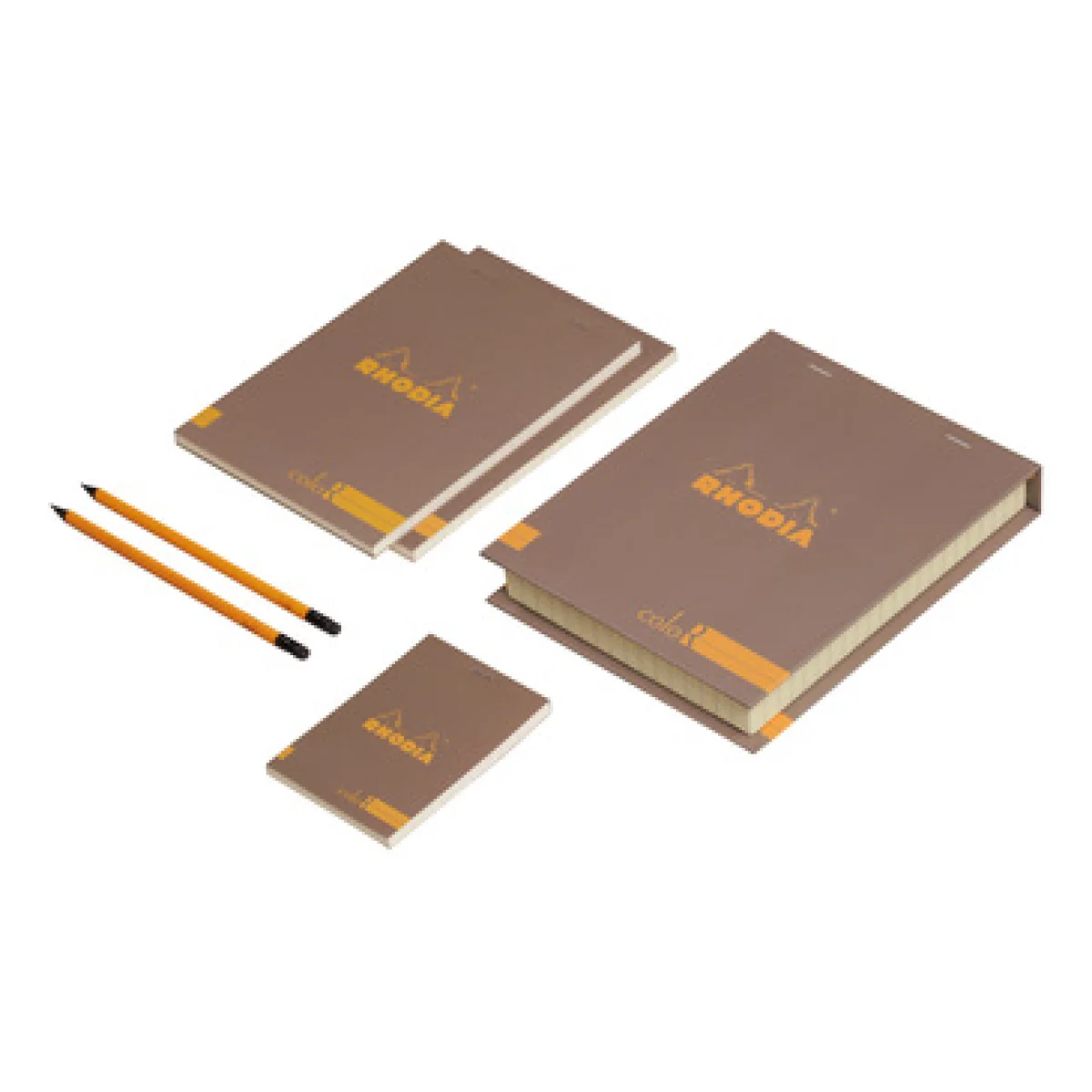 Kit caixa regal blocs taupe Rhodia Coffret