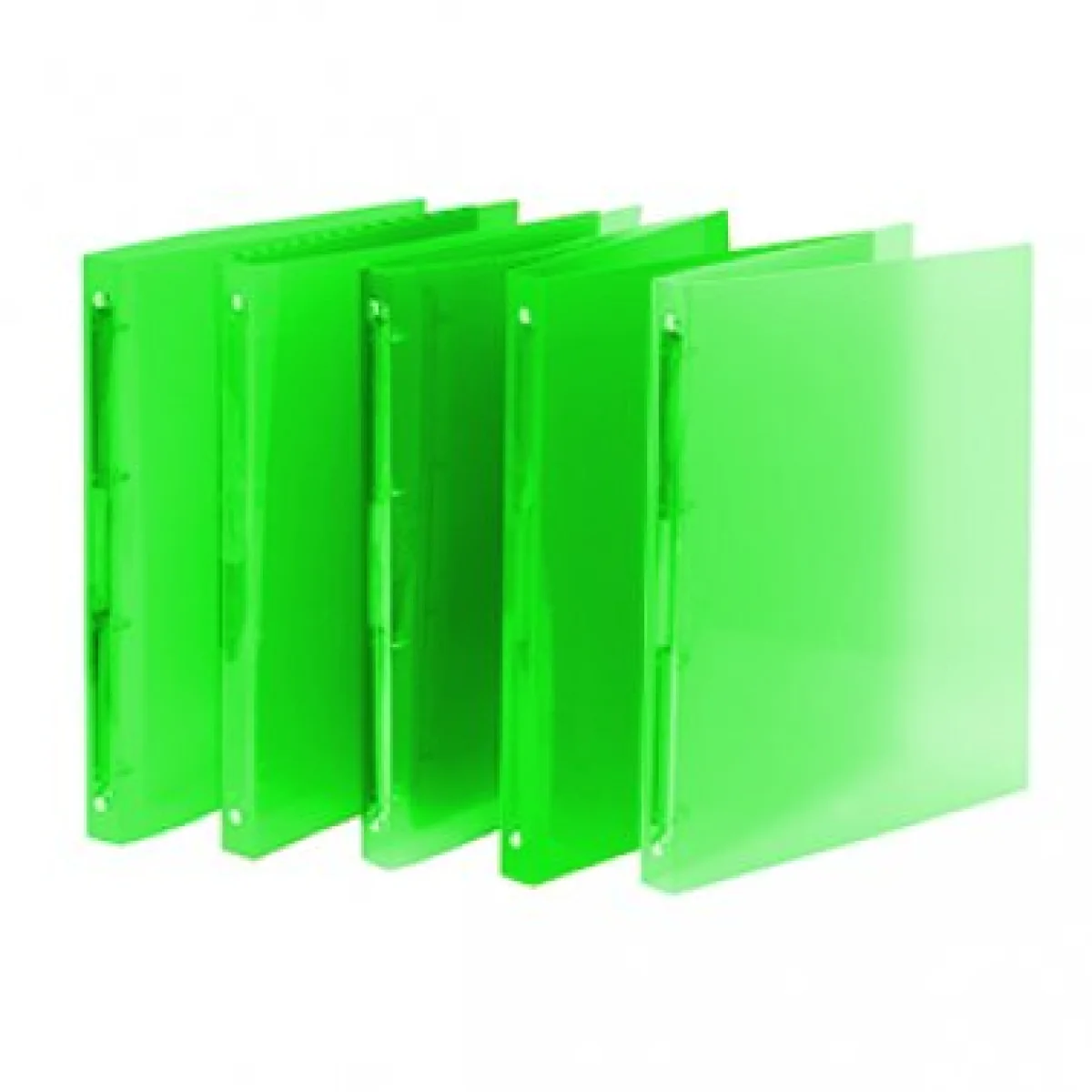 Arxivador A4 4x16 polipropilè verd transparent Plus 181071