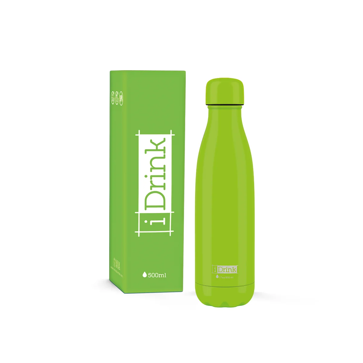 Ampolla 500ml acer Verda iDrink ID0003