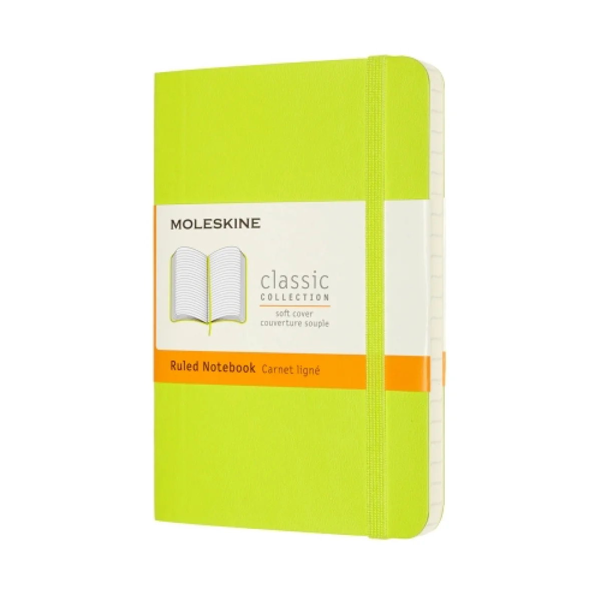 Quadern 9x14 verd llimona ratlla classic P Moleskine QP611C2