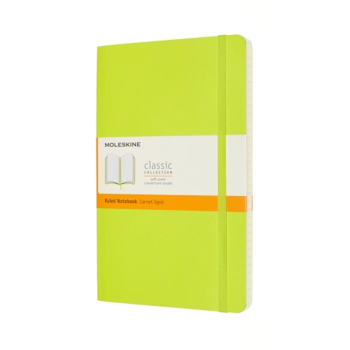 Quadern 13x21 verd llimona ratlla classic L Moleskine QP616C2