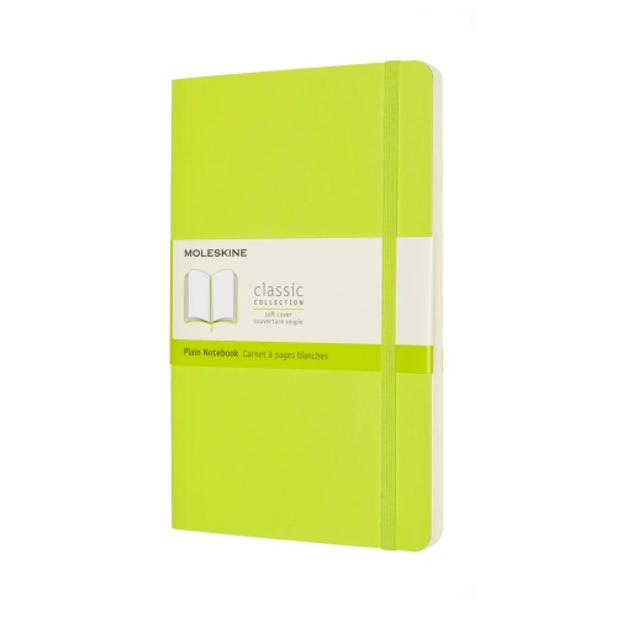 Quadern 13x21 verd llimona llis classic L Moleskine