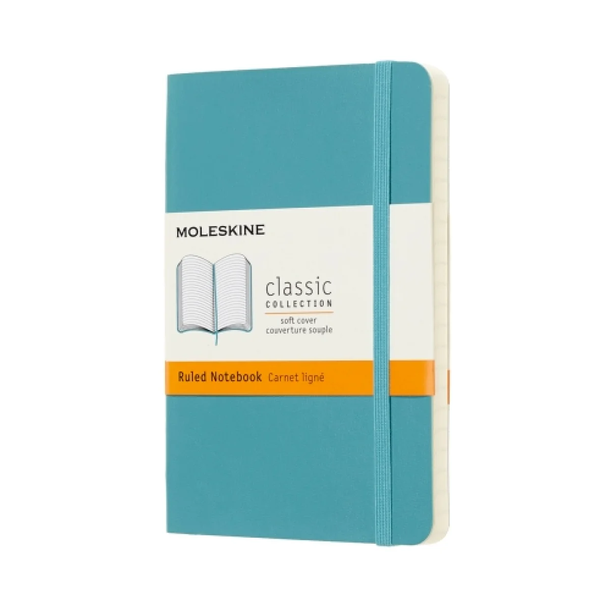 Quadern 9x14 blau arrecife ratlla classic P Moleskine QP611B35