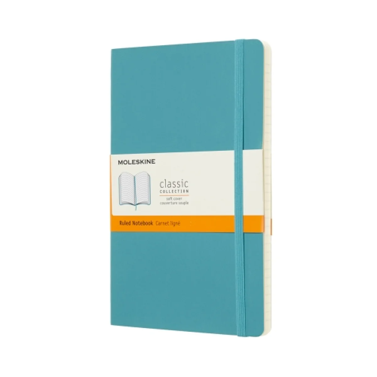 Quadern 13x21 blau arrecife ratlla classic L Moleskine QP616B35