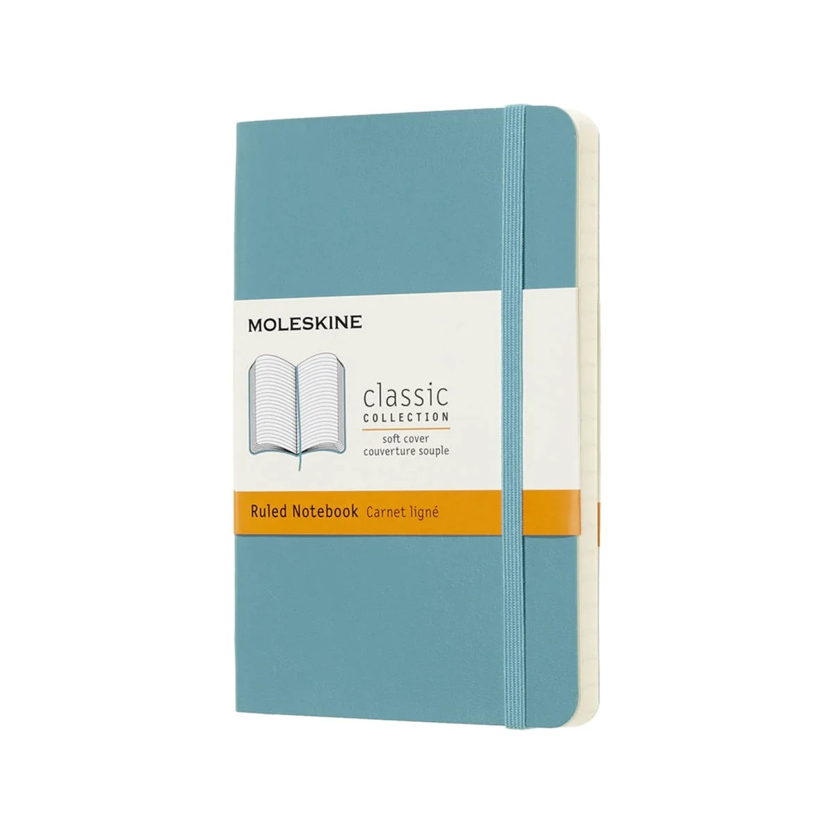 Quadern 13x21 blau arrecife llis classic L Moleskine QP618B35