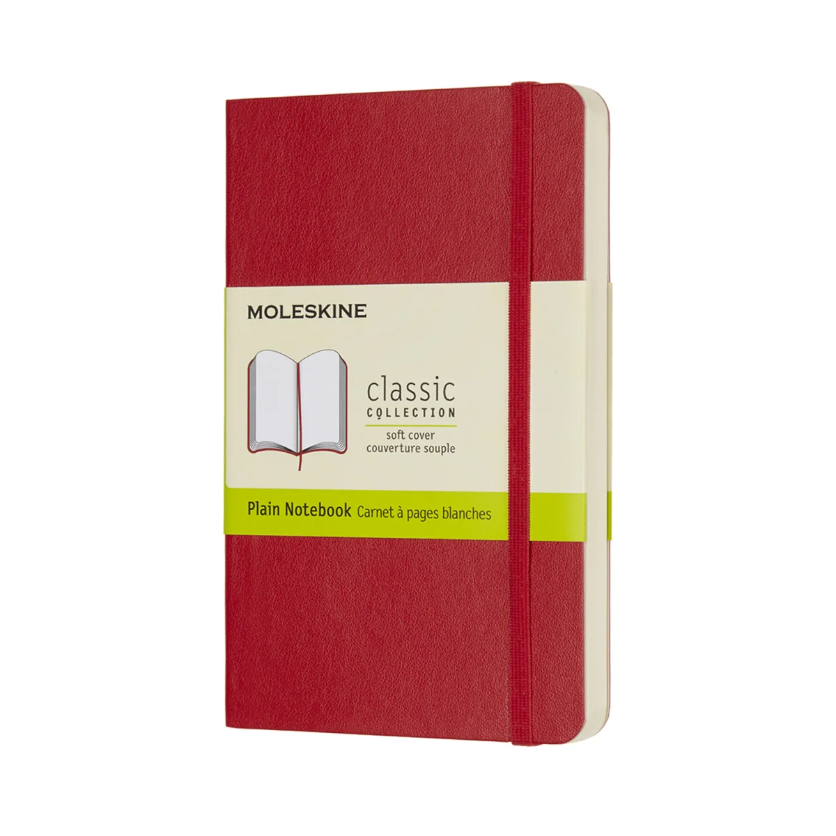 Quadern 9x14 vermell escarlata llis classic P Moleskine QP613F2