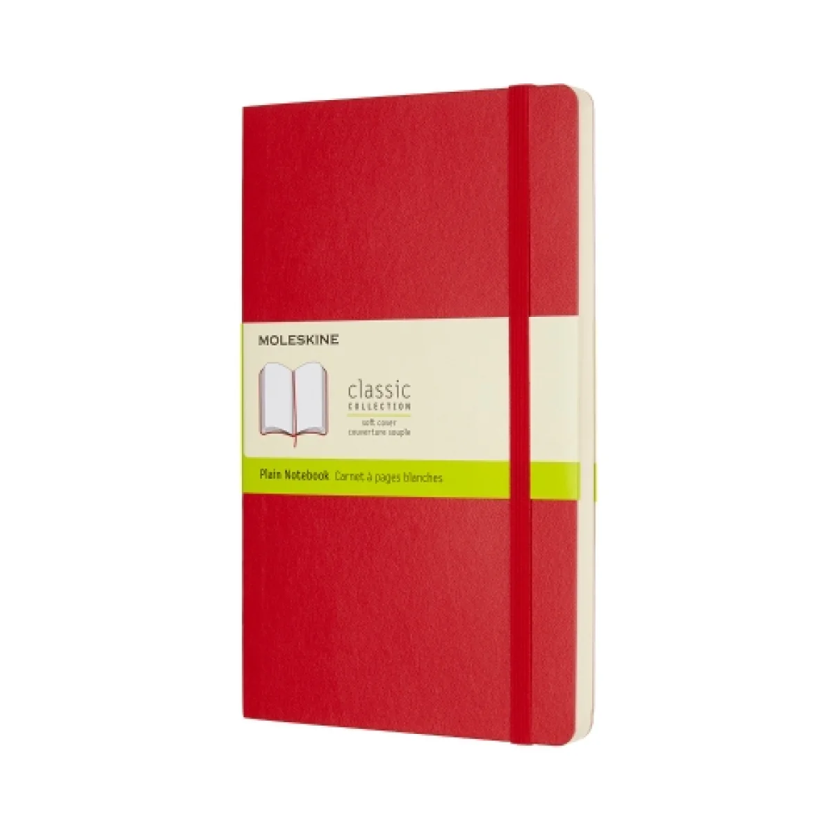 Quadern 13x21 vermell escarlata llis classic L Moleskine QP618F2