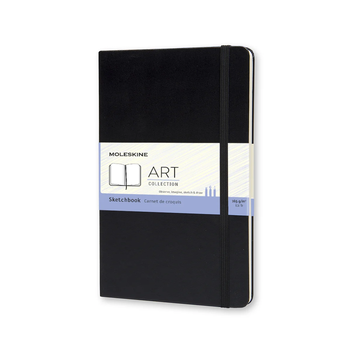 Quadern d'esbossos 13x21 negre llis L Moleskine ARTQP063