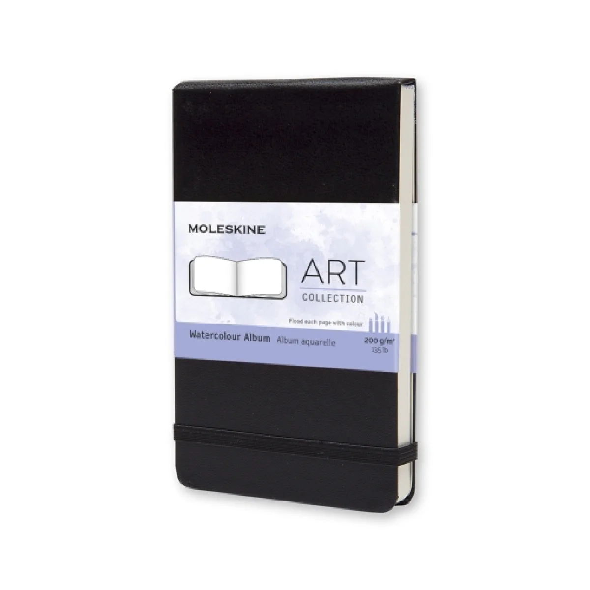Album per acuarela 9x14 negre P Moleskine ARTMM803