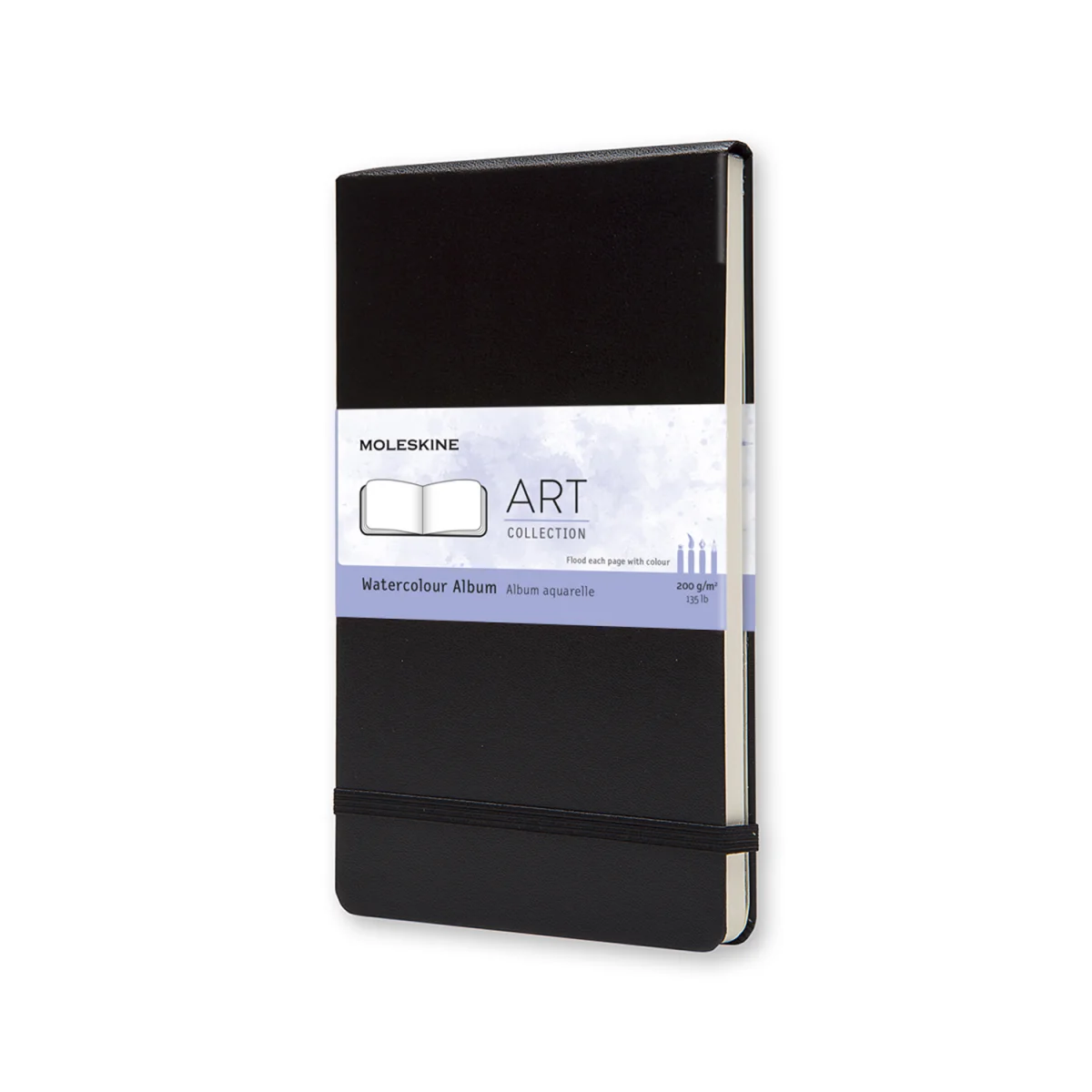 Album per acuarela 13x21 negre L Moleskine ARTMM804
