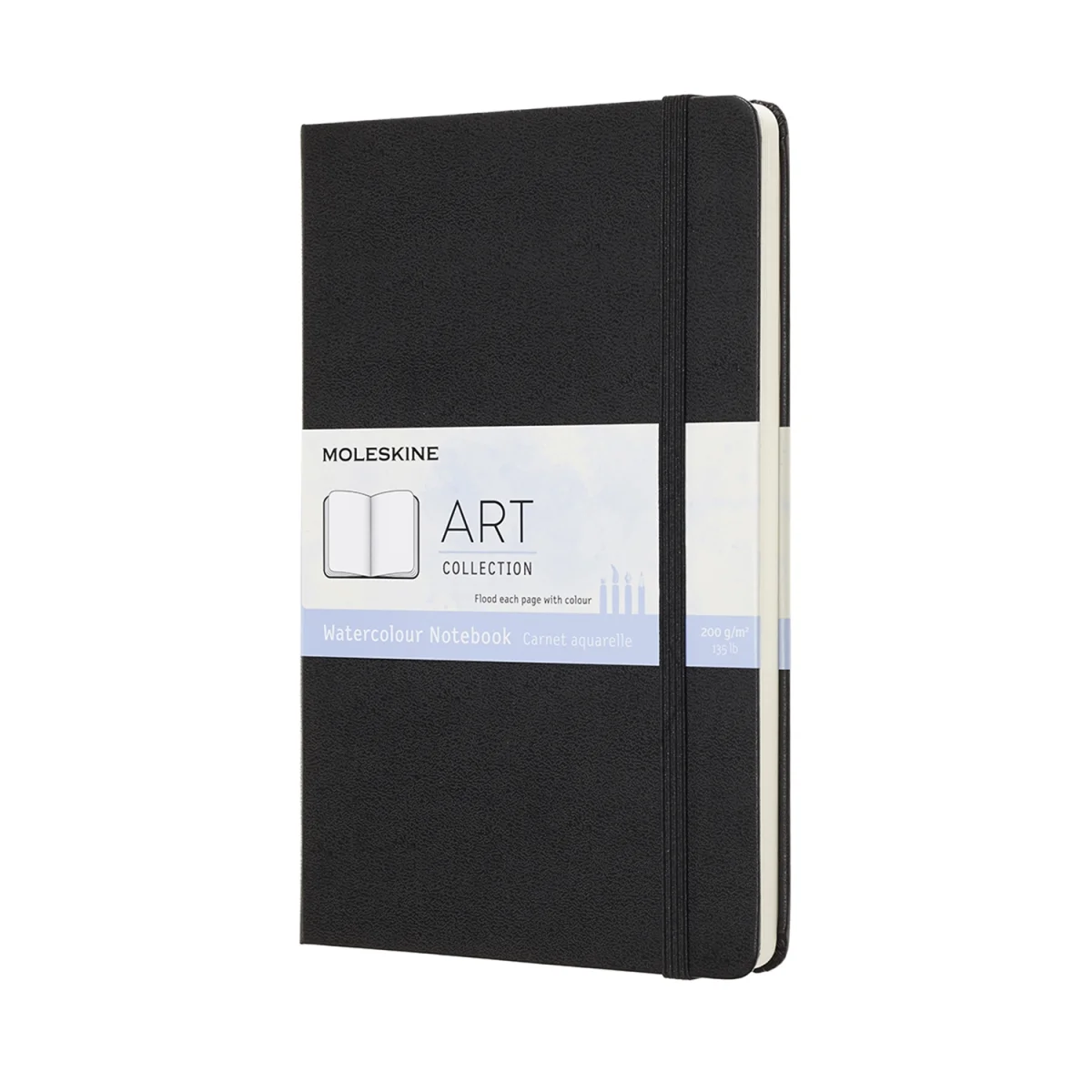 Quadern per acuarela 13x21 negre L Moleskine ARTQP084
