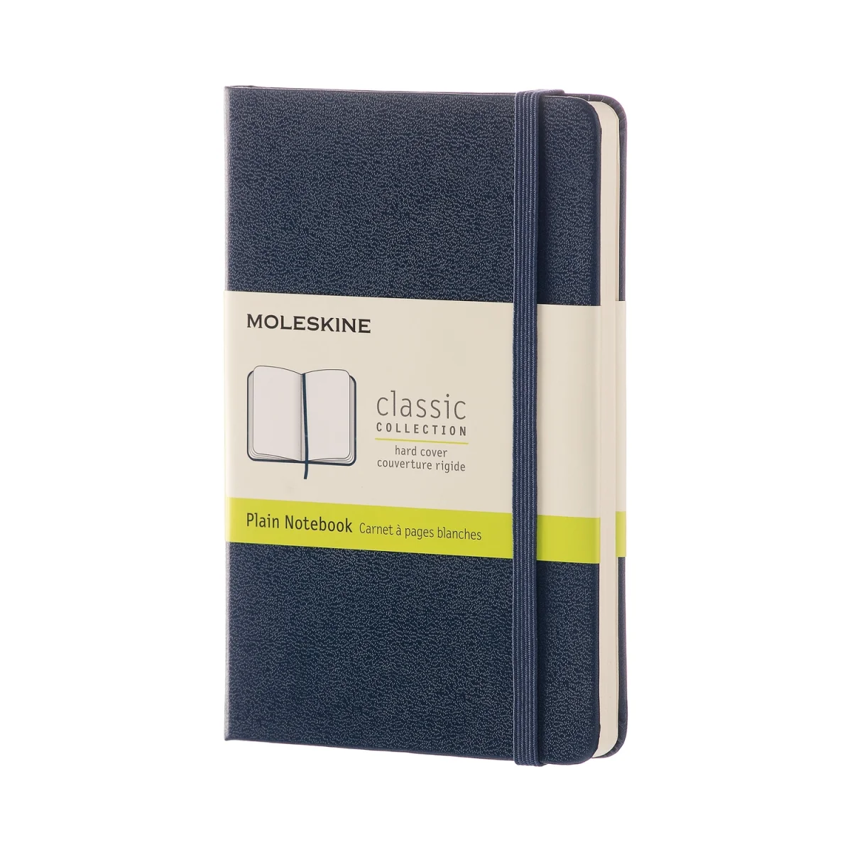 Quadern tapa dura 9x14 blau safir llis classic P Moleskine QP012B20
