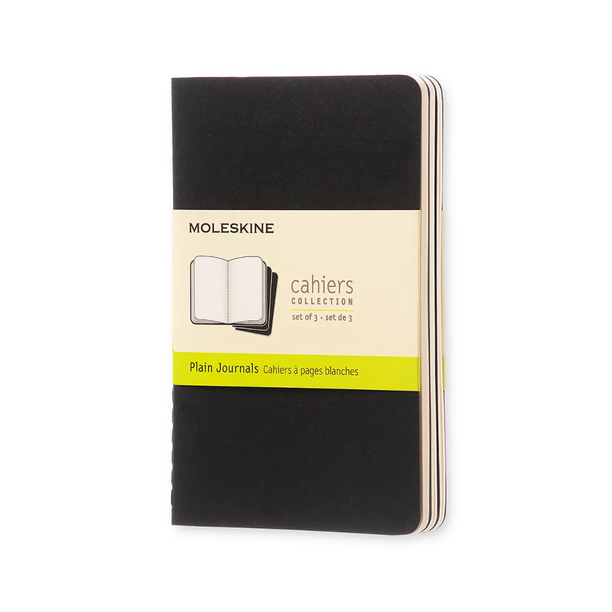 Llibreta 9x14 negre llis P Moleskine QP313 -paquet 3-