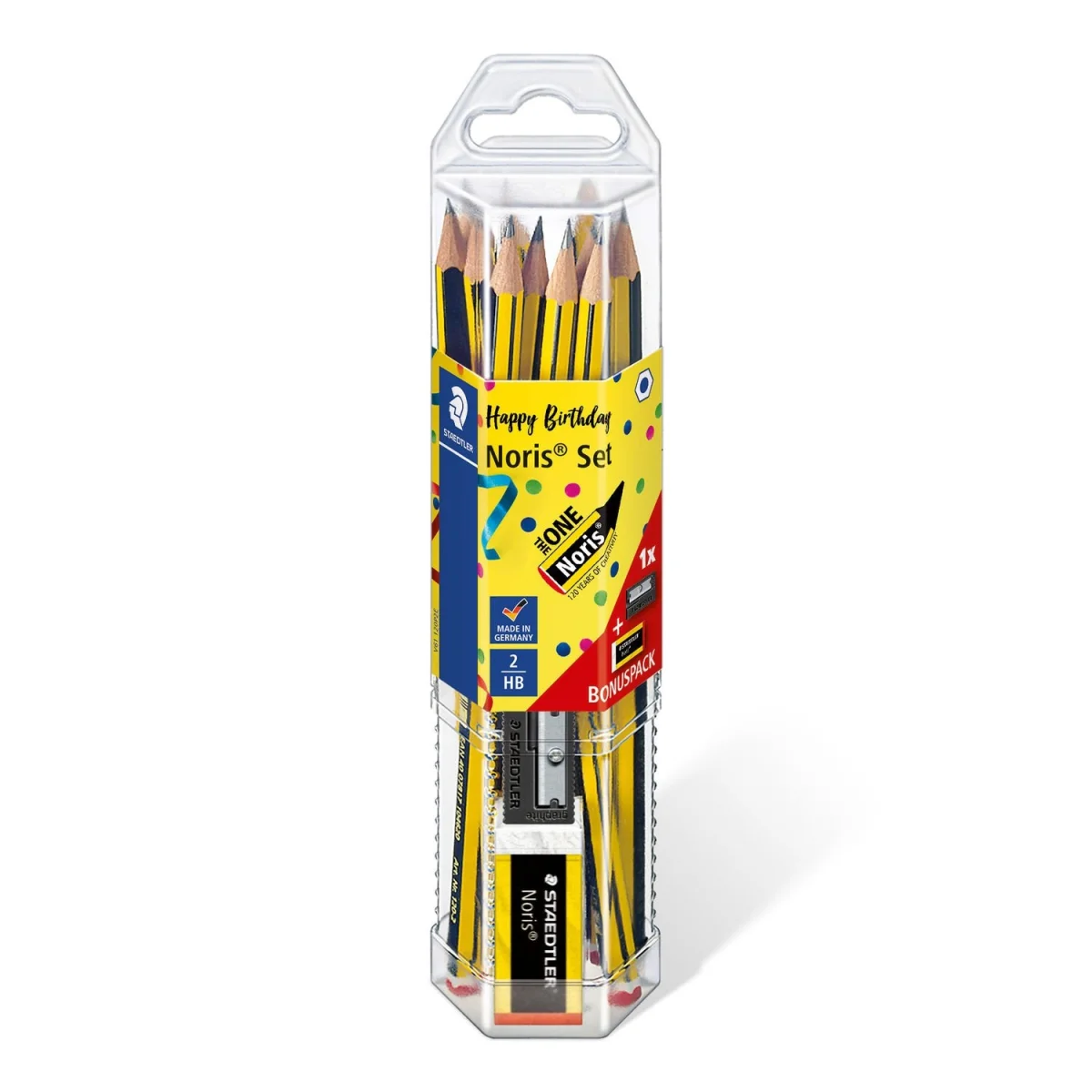 Set 12 llapissos, maquineta i goma Staedtler Noris