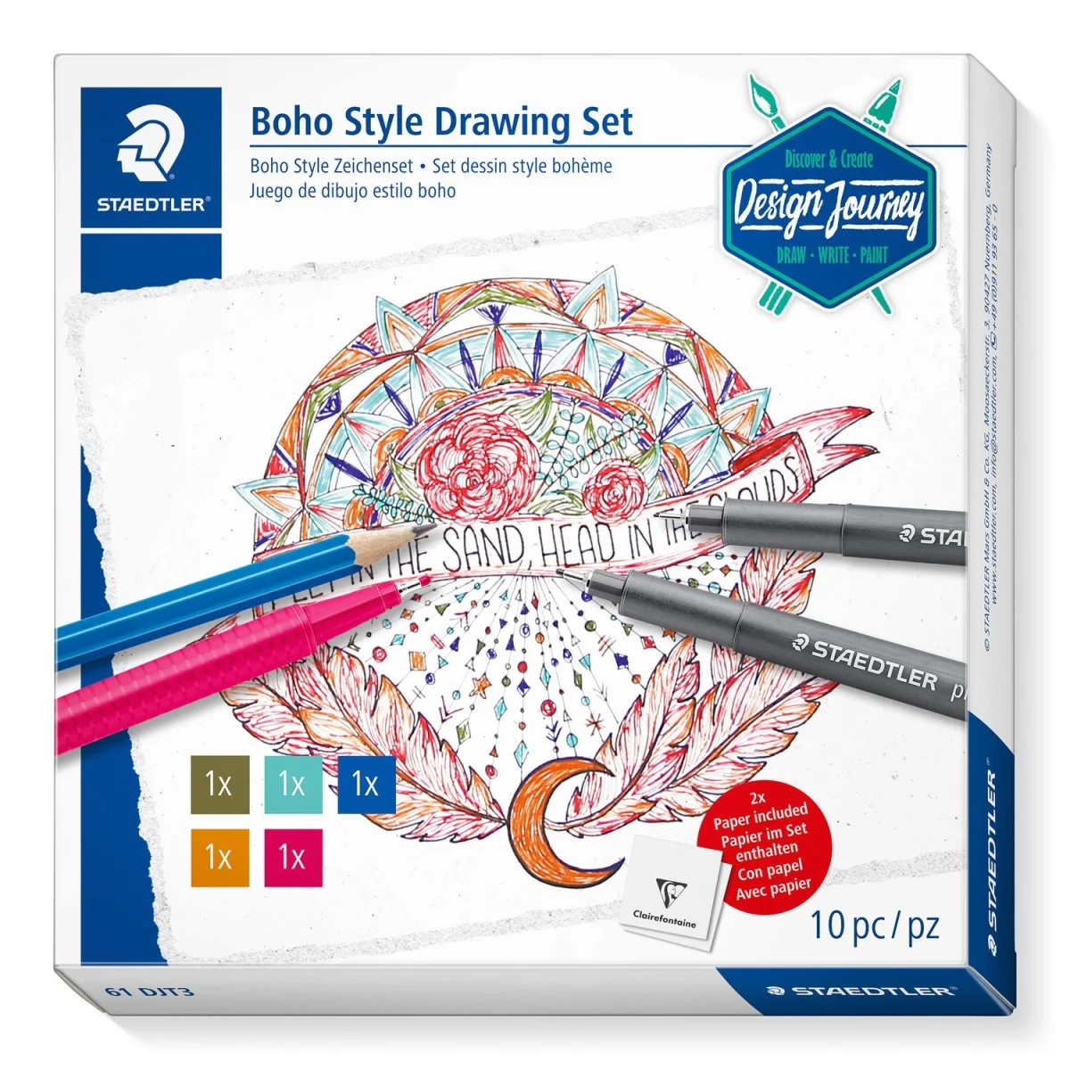 Retoladors Boho Style Staedtler -10 peces-