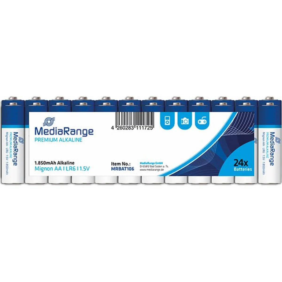 Pila LR06 alcalina MediaRange -paquet 24 unit.- 220749