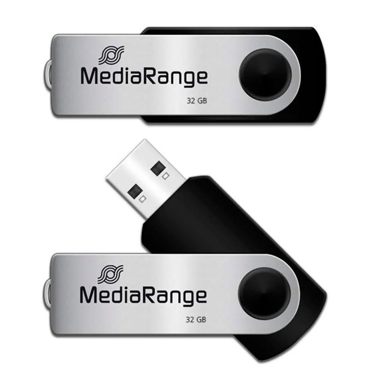 Memòria Flash USB 32Gb negre MediaRange