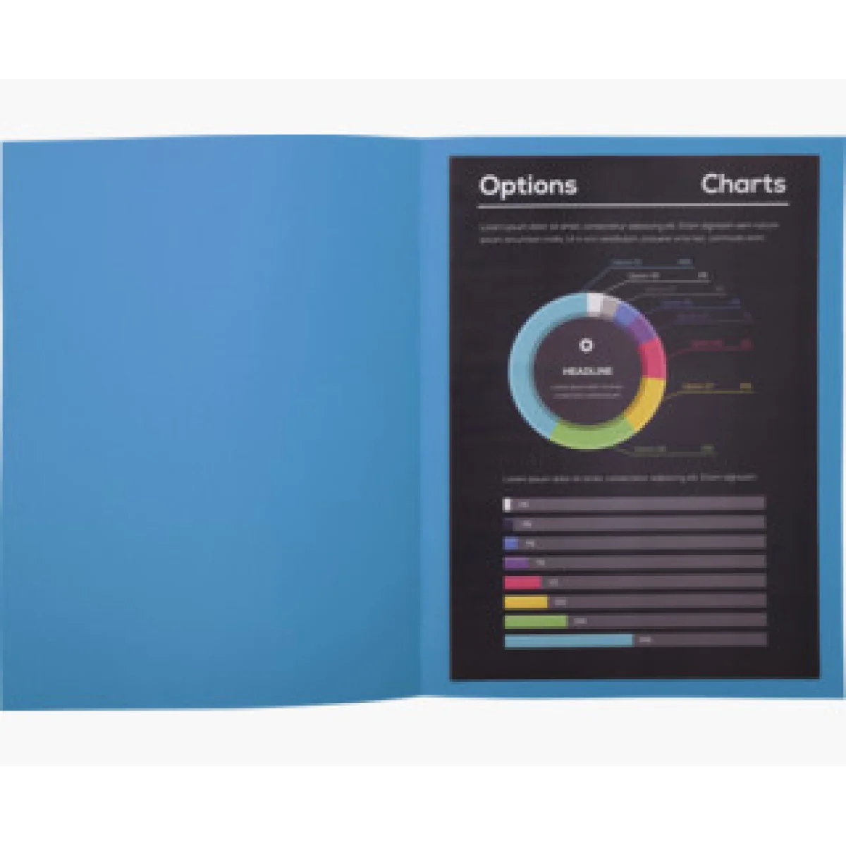 Subcarpeta paper blau A4 80gr Exacompta Rock's -p 100-