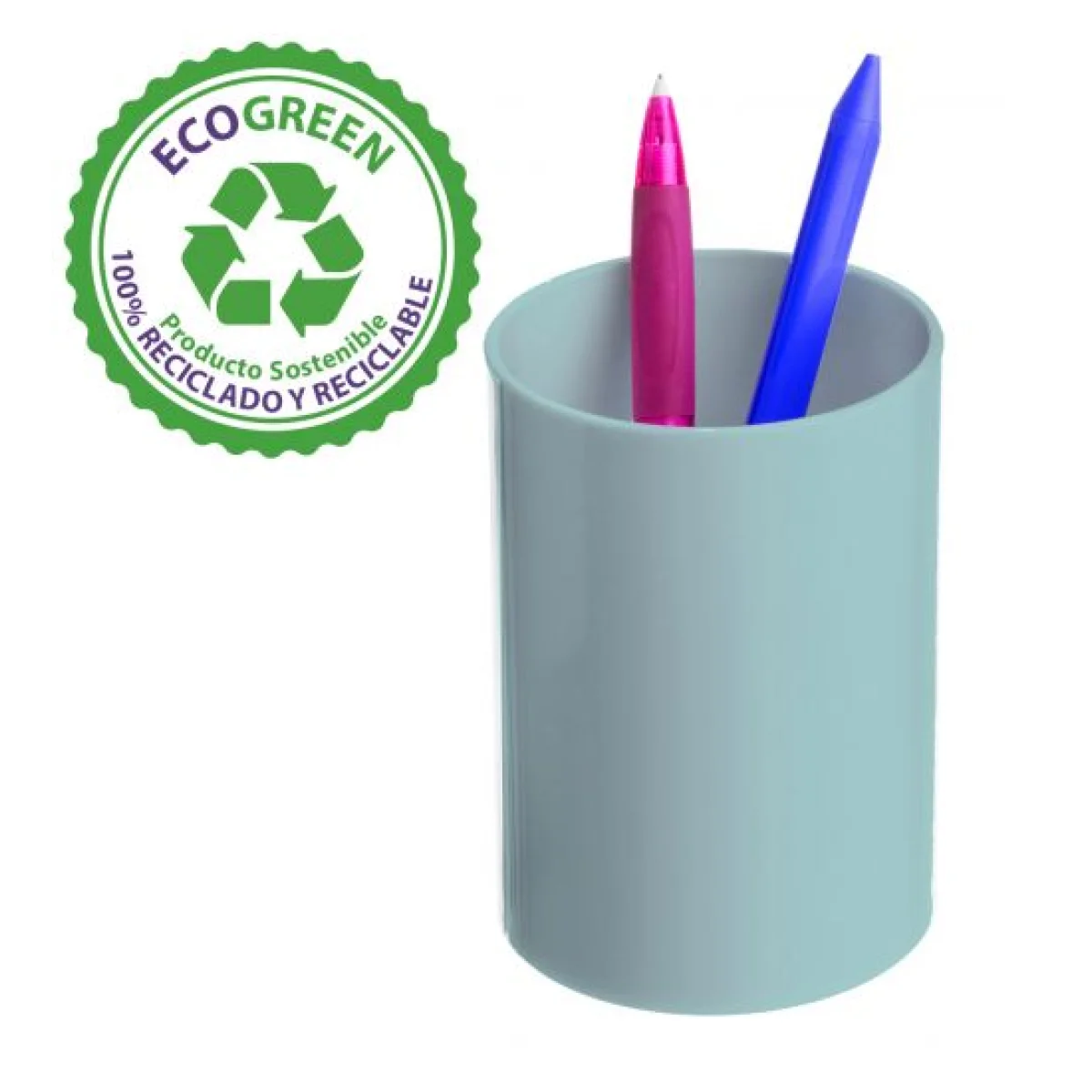 Portallapis de plàstic blau pastel Archivo 2000