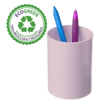 Portallapis de plàstic rosa pastel Archivo 2000