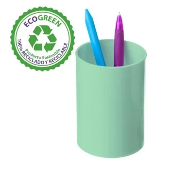 Portallapis de plàstic verd pastel Archivo 2000