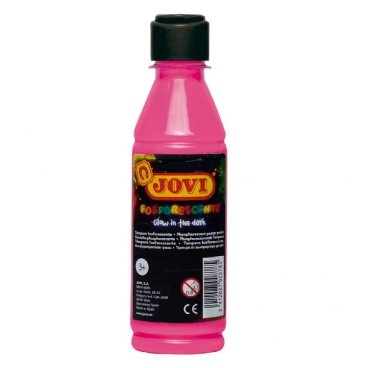 Tempera escolar magenta fluorescent 250 ml Jovi