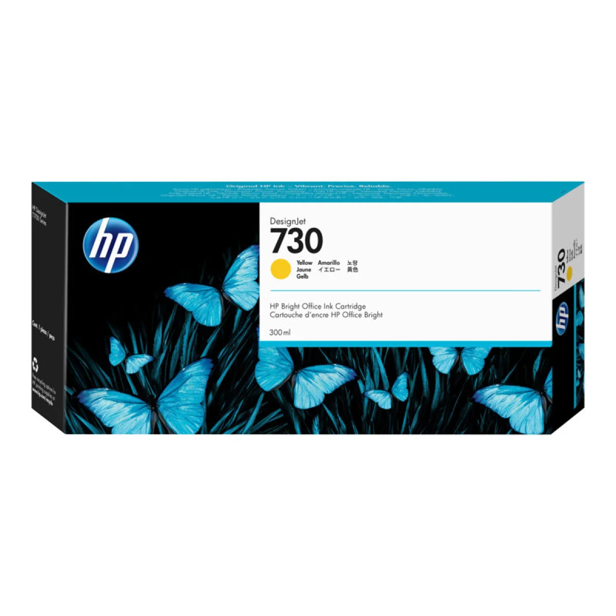 Cartutx tinta original HP 730 P2V70A groc