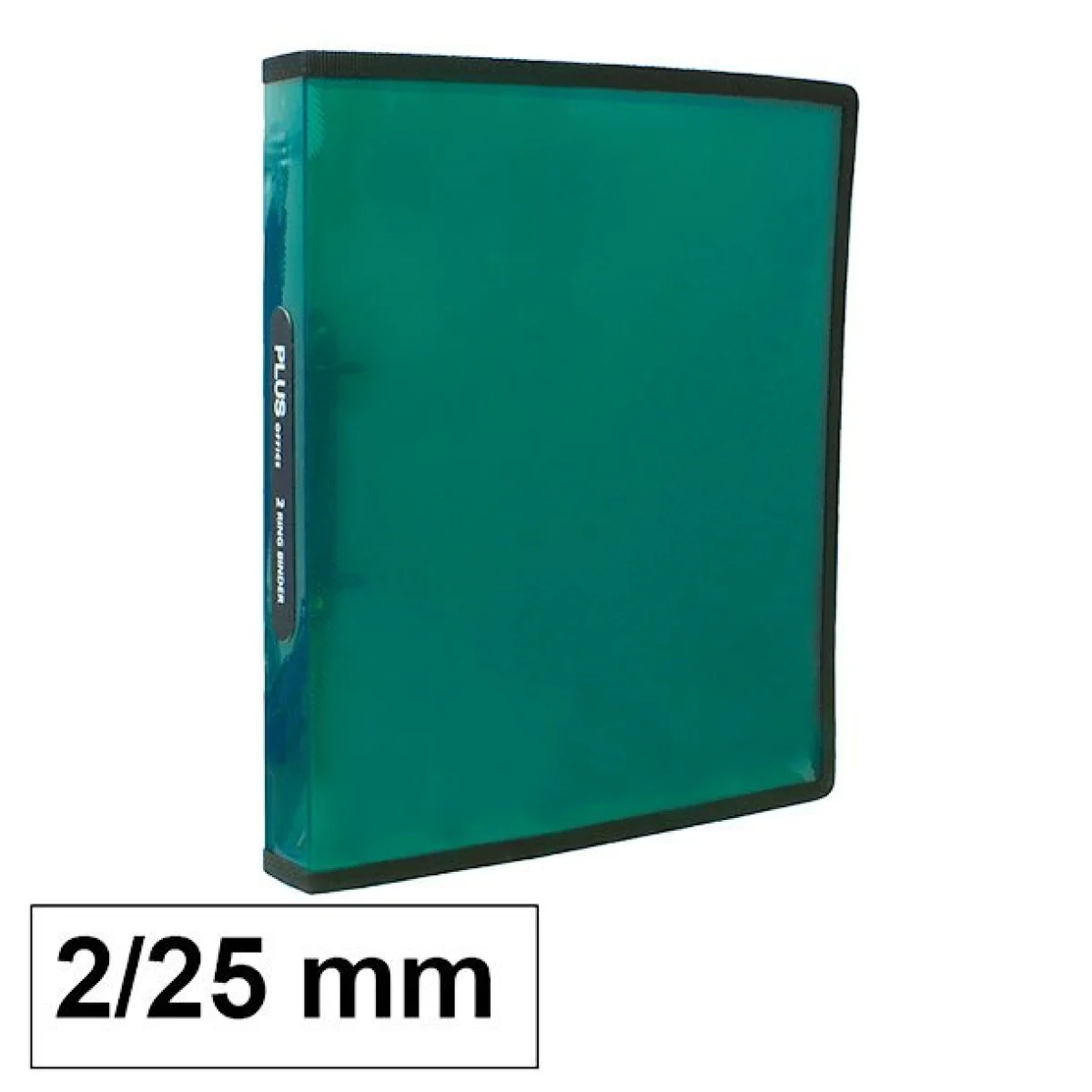 Arxivador A4 2x25 polipropilè verd transparent Plus 180883
