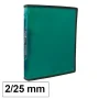 Arxivador A4 2x25 polipropilè verd transparent Plus 180883