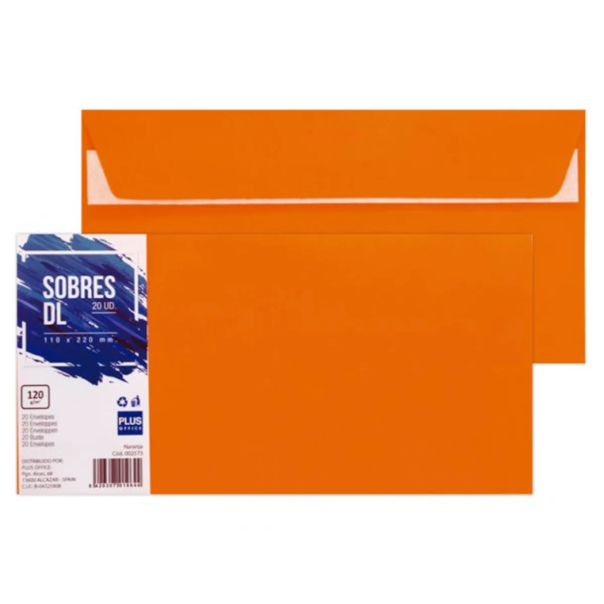 Sobre 110x220 taronja Plus 002573 -p 20-