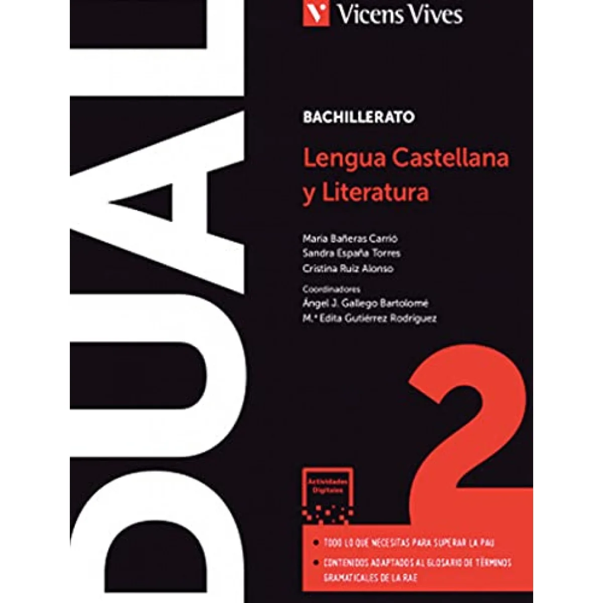 Lengua castellana y literatura 2 bachillerato, Dual, Vicens Vives