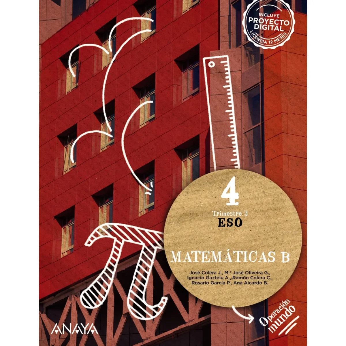 Matemáticas B, 4 ESO, operación mundo, Anaya