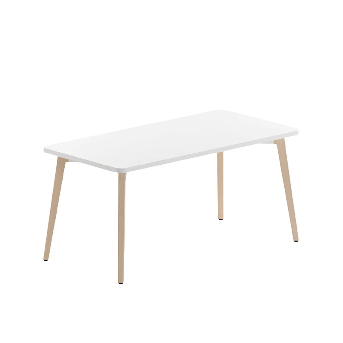 Taula 1400x800x735 blanc cantell roure FTMA7-12100R Timber F5