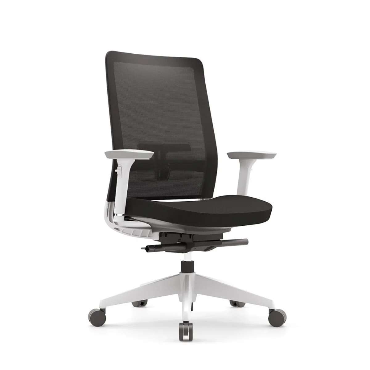 Cadira rodes a/bR2D blanc negre MAR.NYW Black Mar Solver
