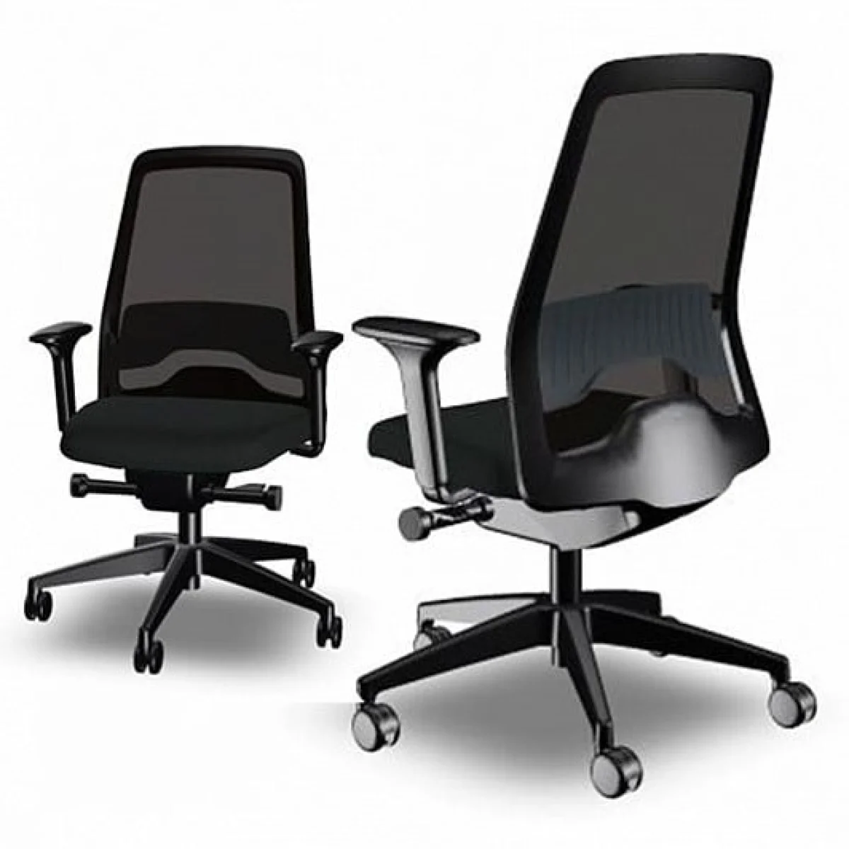 Cadira rodes a/bR2D negre EV211-10449005 Every is1 Interstuhl
