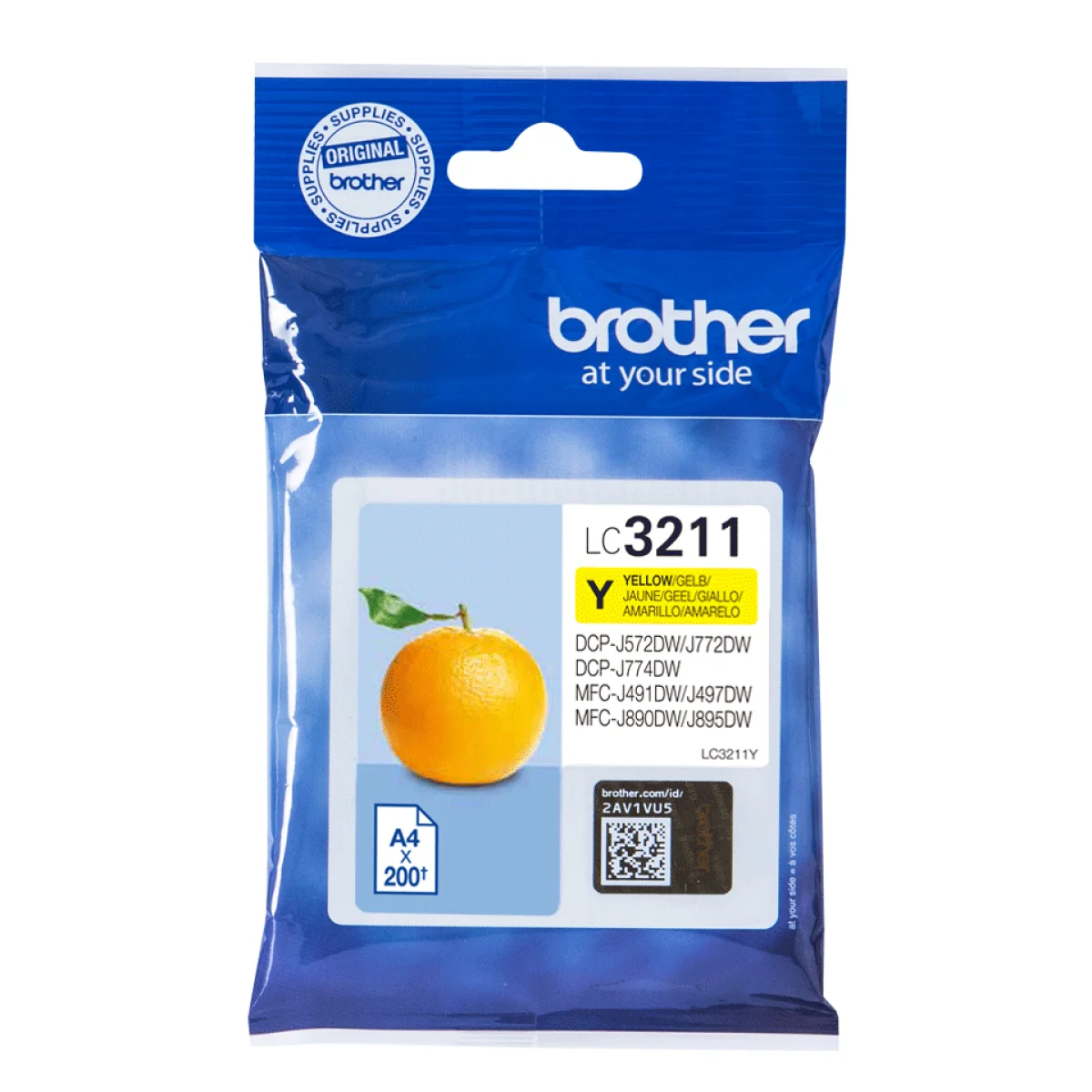Cartutx tinta original Brother LC-3211Y groc
