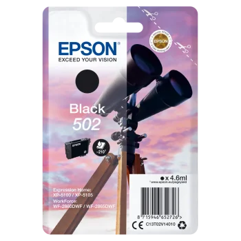 Cartutx tinta original Epson 502 negre C13T02V14010