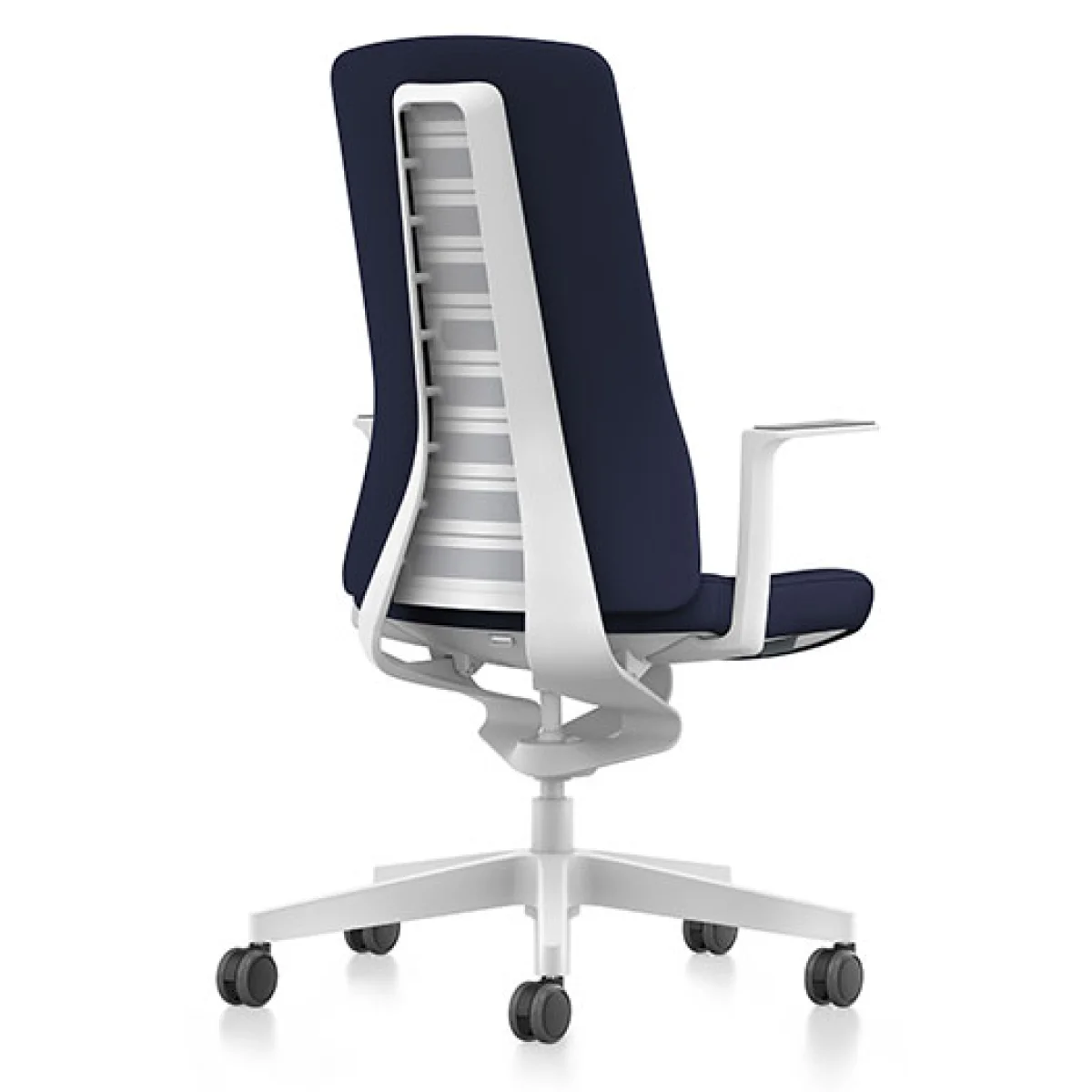 Cadira rodes a/bR3D blanc blau PU213 Pure is3 Interstuhl
